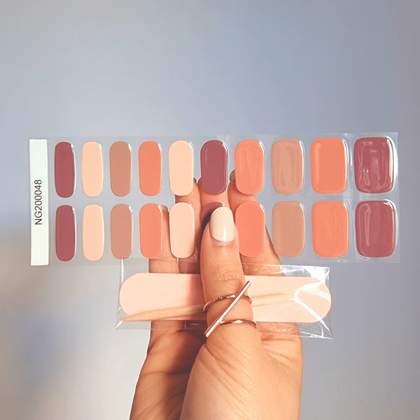 OhNailly - Starter Kit - Lampada UV/LED + Smalto Adesivo in Gel | Kit Manicure Fai da Te Completo con Gel Nail Wraps e Accessori per Unghie