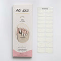Smalto Semipermanente Adesivo in Gel OhNailly - Bianco | Gel Nail Wraps 20 Pezzi | Manicure Fai da Te Veloce