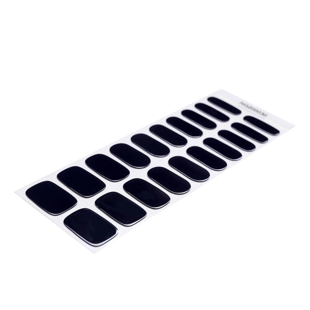 Smalto Semipermanente Adesivo in Gel OhNailly - Blu notte | Gel Nail Wraps 20 Pezzi | Manicure Fai da Te Veloce