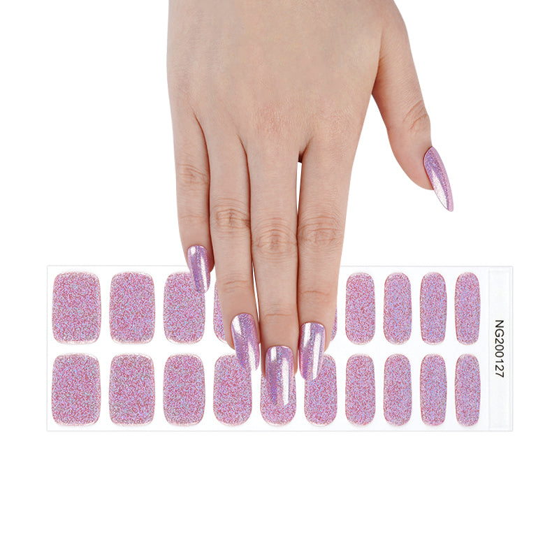 OhNailly - Starter Kit - Lampada UV/LED + Smalto Adesivo in Gel | Kit Manicure Fai da Te Completo con Gel Nail Wraps e Accessori per Unghie