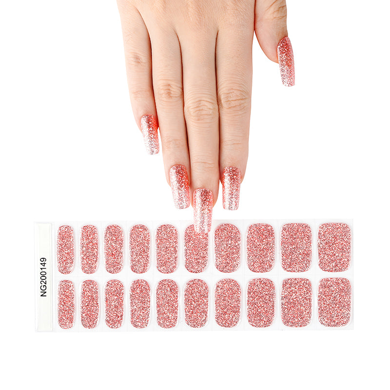 OhNailly - Starter Kit - Lampada UV/LED + Smalto Adesivo in Gel | Kit Manicure Fai da Te Completo con Gel Nail Wraps e Accessori per Unghie