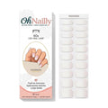 Smalto Semipermanente Adesivo in Gel OhNailly - Baby boomer rosa e bianco| Gel Nail Wraps 20 Pezzi | Manicure Fai da Te Veloce