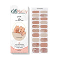 Smalto Semipermanente Adesivo in Gel OhNailly - Effetto Marmo | Gel Nail Wraps 20 Pezzi | Manicure Fai da Te Veloce