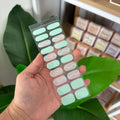 Smalto Semipermanente Adesivo in Gel OhNailly - Turchese | Gel Nail Wraps 20 Pezzi | Manicure Fai da Te Veloce