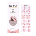 Smalto Semipermanente Adesivo in Gel OhNailly - French e Fiori | Gel Nail Wraps 20 Pezzi | Manicure Fai da Te Veloce