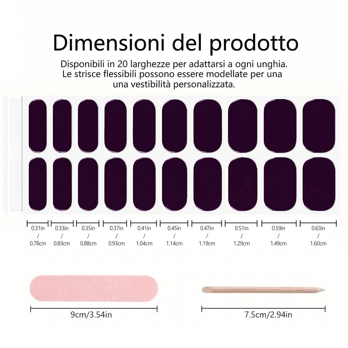 OhNailly - Starter Kit - Lampada UV/LED + Smalto Adesivo in Gel | Kit Manicure Fai da Te Completo con Gel Nail Wraps e Accessori per Unghie