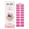 Smalto Semipermanente Adesivo in Gel OhNailly - Magenta | Gel Nail Wraps 20 Pezzi | Manicure Fai da Te Veloce