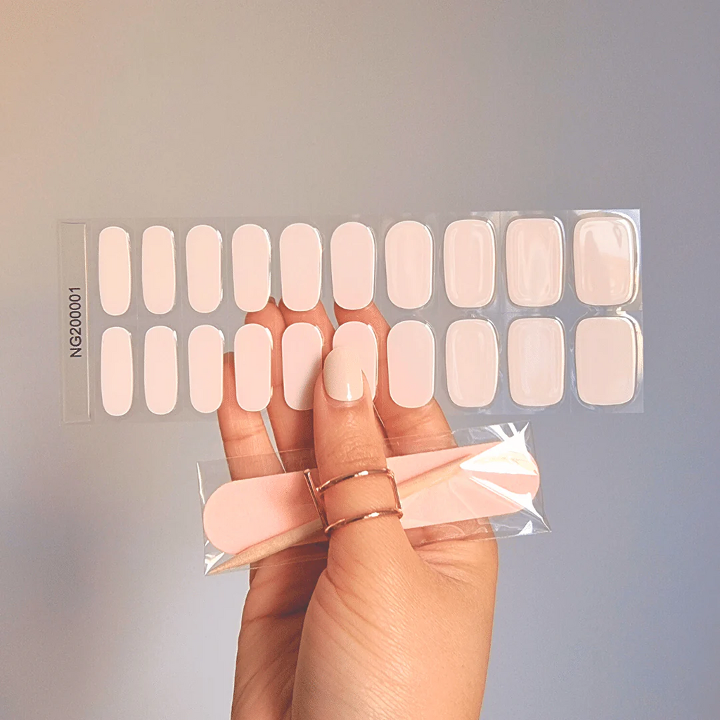 OhNailly - Starter Kit - Lampada UV/LED + Smalto Adesivo in Gel | Kit Manicure Fai da Te Completo con Gel Nail Wraps e Accessori per Unghie