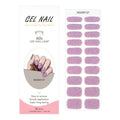 Smalto Semipermanente Adesivo in Gel OhNailly - Rosa Glitter | Gel Nail Wraps 20 Pezzi | Manicure Fai da Te Veloce