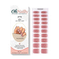 Smalto Semipermanente Adesivo in Gel OhNailly - Rosa Cuore | Gel Nail Wraps 20 Pezzi | Manicure Fai da Te Veloce