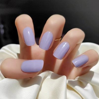 Smalto Semipermanente Adesivo in Gel OhNailly - Lilla | Gel Nail Wraps 20 Pezzi | Manicure Fai da Te Veloce
