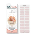 Smalto Semipermanente Adesivo in Gel OhNailly - Rosa Chiaro | Gel Nail Wraps 20 Pezzi | Manicure Fai da Te Veloce